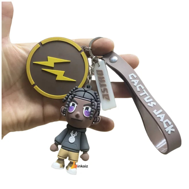Hot Sell 3D Pvc Keychain With Logo Custom Made Silicone Key Chain 3D  Cartoon logo PVC Keyring
