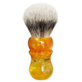 Dishi  26mm Shaving Brush High Mountain White Badger Hair Bulb Knot SHD Finest Silvertip Badger Bristle Resin Handle Shave Brush