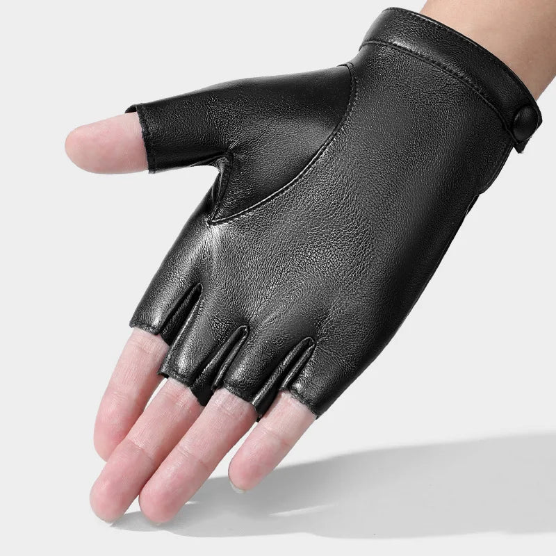 Wholesale Custom Logo Professional Grade Premium for Men Car Driving Motorbike Fingerless Gloves