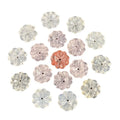 Colorful Last Supper Natural Gemstone Agate Powder Crystal Flower DIY Grave Pendent