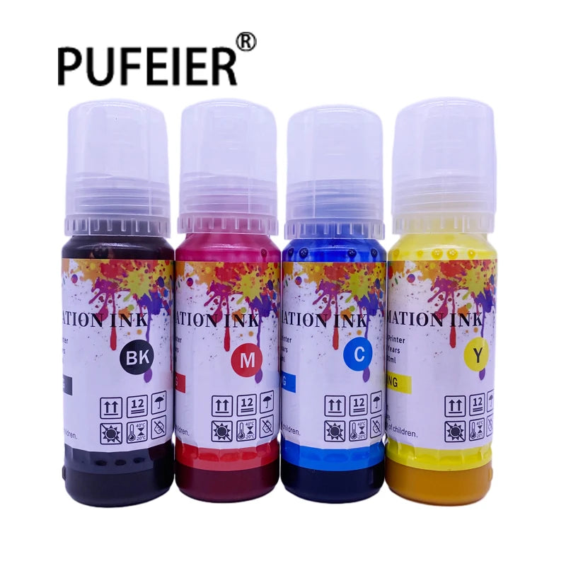 70ML Bottle Universal Refill Sublimation Ink for Epson 512 502 522 542 544 504 105 106 103 101 001 003 104 Heat Transfer Ink