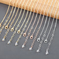 M1094 6pcs/Lot Classic Simple Design Multicolor Other Chokers Necklace Heart Shape Extension Link Chain Anniversary Jewelry Gift