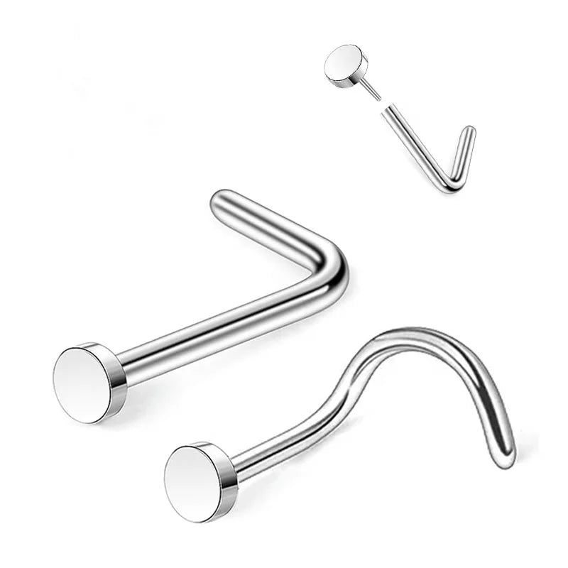 Wholesale G23 Titanium Lip Stud Piercing Jewelry Gold Plated Punk Style Labret for Children Wedding Claw Setting Inlay