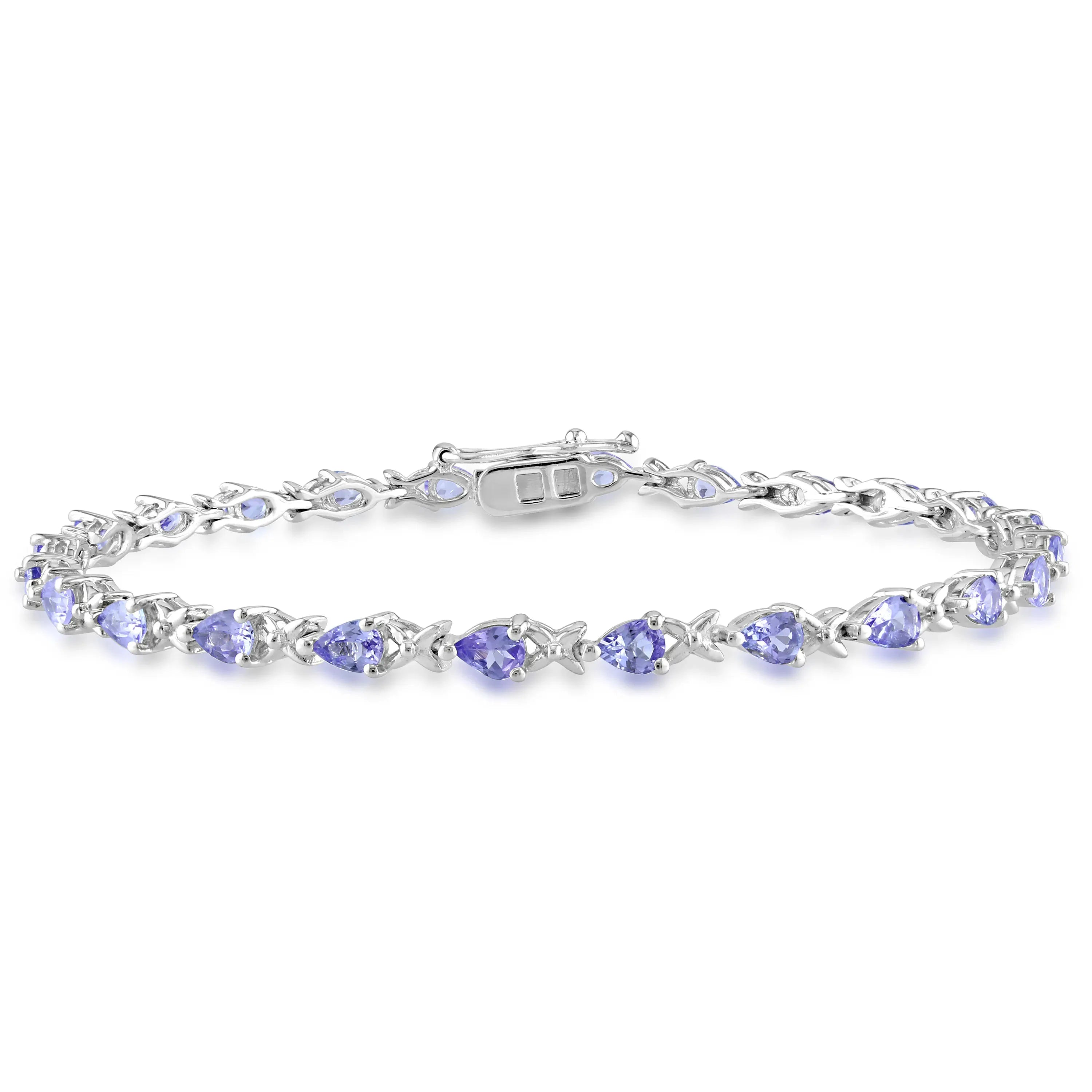 Hot Selling Simple Design Factory Wholesale 925 Tanzanite Jewelry Bracelet Sterling Silver Jewelry Tanzanite Bracelet/Bangle