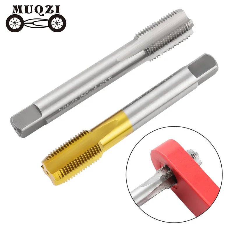 MUQZI Bicycle Crank Thread Tap Universal 9/16 Inch Left Right Pedal Thread Repair Tool