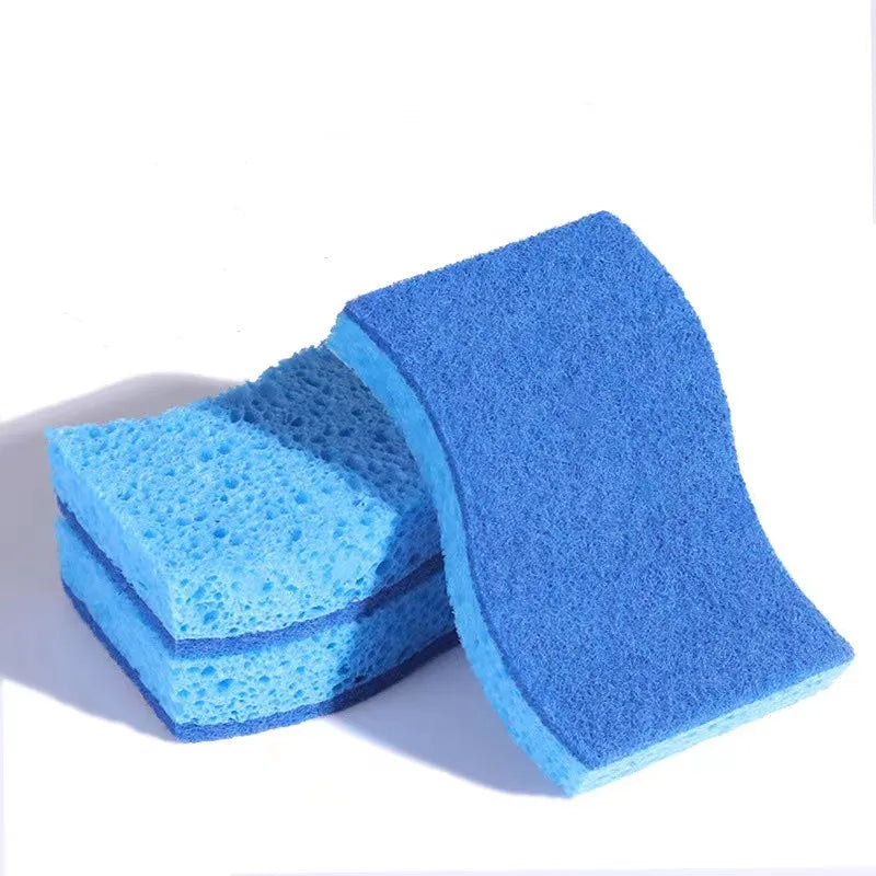 Natural Cellulose Sponge Scourer Customized Wood Pulp Sponge Biodegradable Household Cleaning Sponge for Pots and Pans