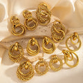 Stainless Steel Earrings Gold Earrings Do Not Fade Earrings for Wholesales N25557