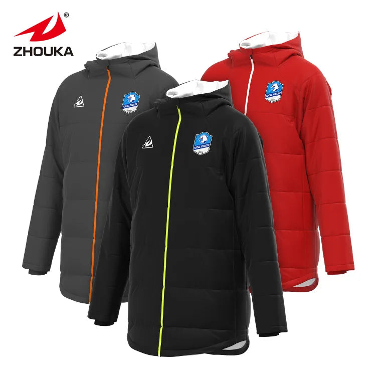 Latest Male Winter Warm Cotton Padded Jackets for Sportswear Low MOQ Custom Logo Men Water Resistance Long Sleeve Coats