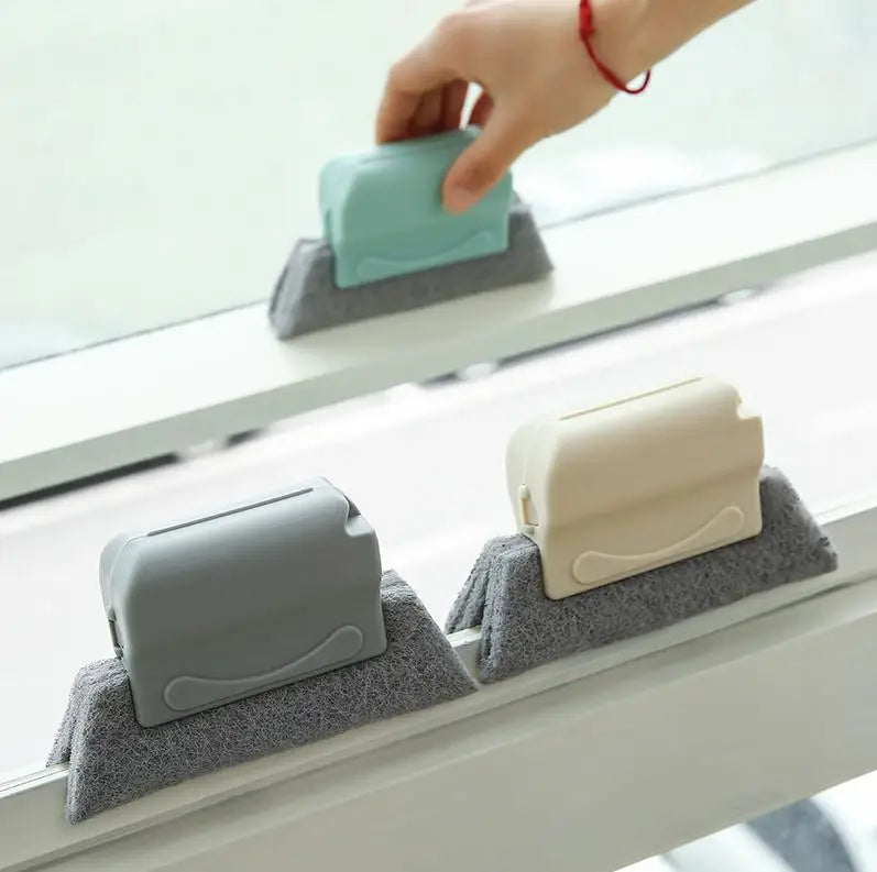 Household Cleaner Slide Tools Floor Gap Ditch Dust Wiper Brushes Window Groove Cleaning Brush
