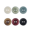 Red Vintage Brown Natural Nutshell 20mm Two Eyes Button for Windbreaker Jacket Sweater Skirt Cardigan Sewing on Garment Buttons