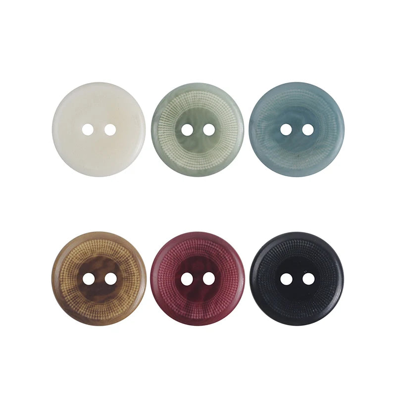 Red Vintage Brown Natural Nutshell 20mm Two Eyes Button for Windbreaker Jacket Sweater Skirt Cardigan Sewing on Garment Buttons