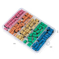 Rainbow Colorful Box Packing Manicure Uv Gel Nail Remover White Pink Purple Yellow Blue Green Nail Sanding Bands