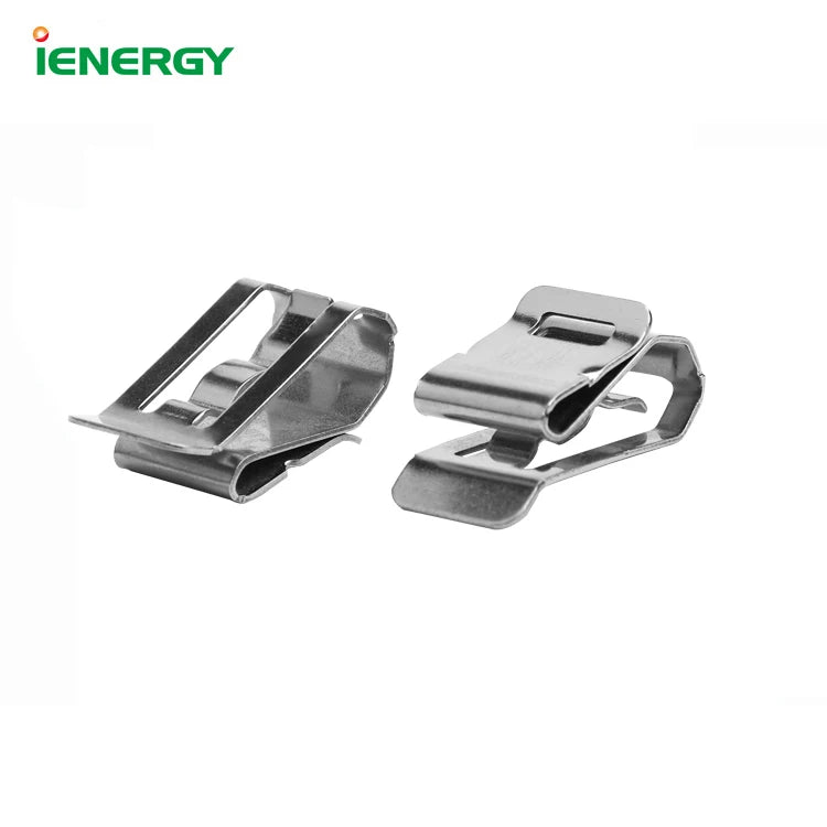 Manufacturer Wholesale Stainless Steel Cable Clips PV Solar Cable Clip Wire Clamp Solar Mounting Accessories