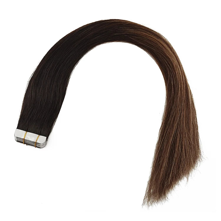 Injected Double Drawn Russian Skin Weft Mini Tape Hair Extension 100% European Hair Invisible Tape in Human Hair Extensions