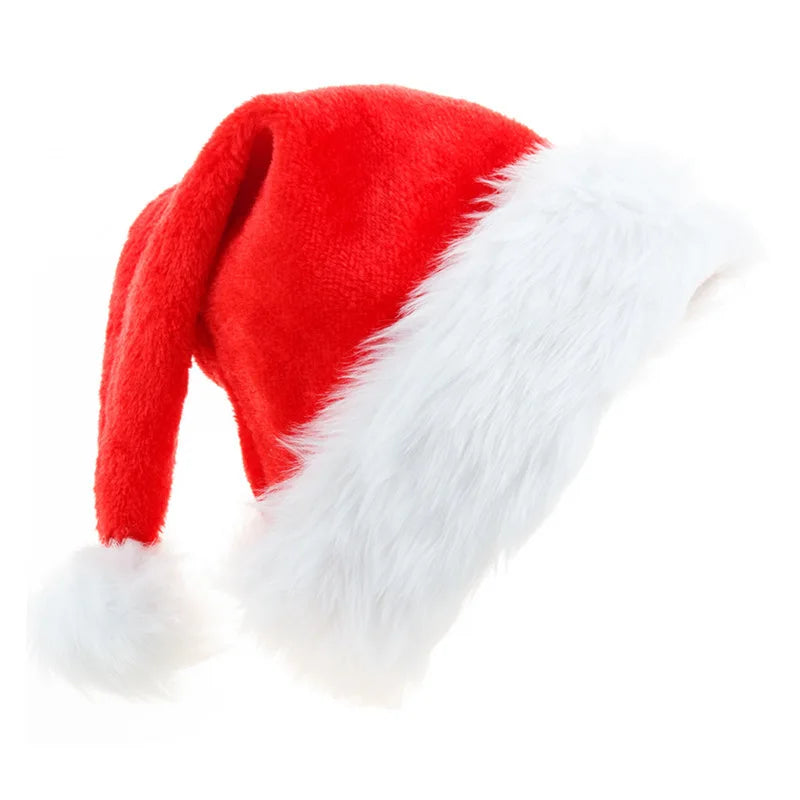 Christmas Hat Xmas Holiday Velvet Comfort Santa Hat Extra Thicken  Christmas Hats