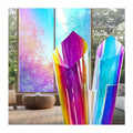 1.22m*50m PET Rainbow Dichroic Glass Film - Colorful Non-Adhesive Decorative Window Film for Commercial Building - CE Certified