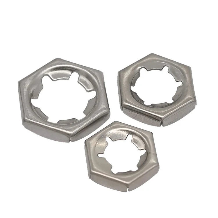 China Wholesale Din7967 SS304 316 Stainless Steel Self-Locking Nut Din7967