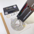 Ready to Ship Bulk Stock Top Quality Wholesale Price 3mm 4mm 5mm 925 Silver Bracelet Necklace Moissanite Tennis Chain