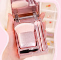 Popular Mini Travel Makeup Brush Set 4 in 1 Multi-Function Cosmetic Beauty Tool Portable Nylon Face Brush Set