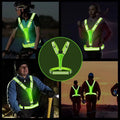 SeeMore Brand Rechargeable Led Light up Running Safety Gear Vest Reflective Vest for Night Walking