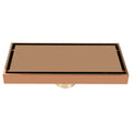 Rose Gold Shower Tile Insert Grate Floor Drain Invisible Shower Floor Drain