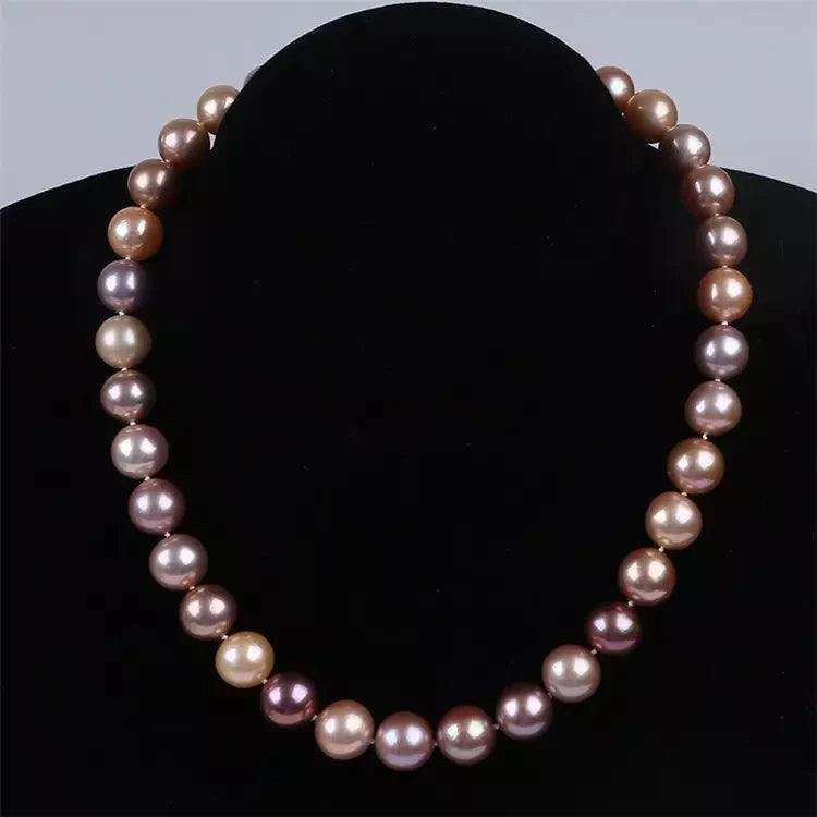 Sample Design 10-12mm Natural EdisonFreshwater Real Pearls Necklace for Sale