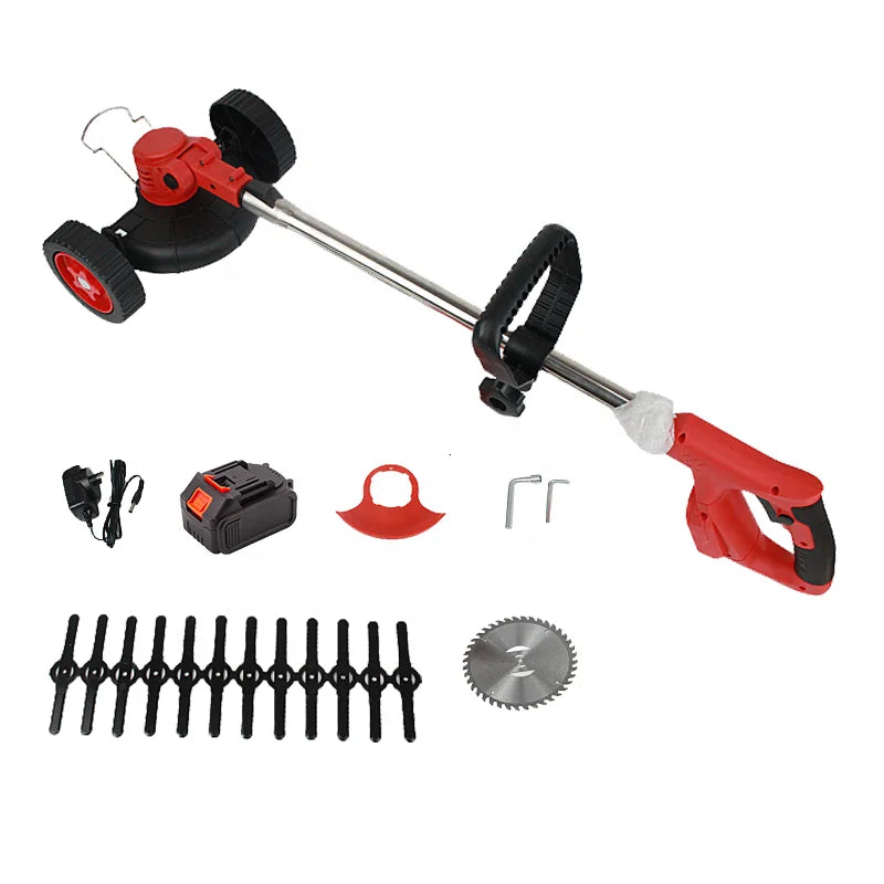 Ananke Tools Industrial Grade 21V Cordless Grass Trimmer Adjustable Length Lithium Battery Lawn Mower for Lawn Cutting