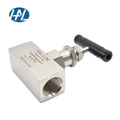 Forged Stainless Steel Two-Way Manual Gas Instrumentation Needle Valve Female 1/8in 1/4in NPT
