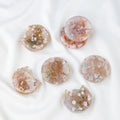 Wholesale Natural Stone Cat Shape Flower Sakura Agate Quartz Crystal Bowls Ornament Crafts