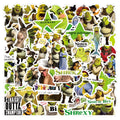 50PCS Funny Sticker Cartoon Green Monster for Laptop Luggage Skateboard Bottle Sticker Bike