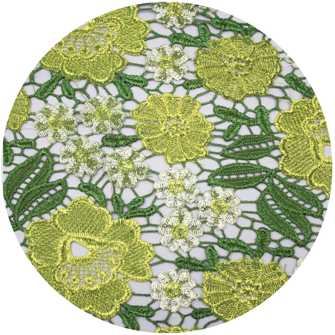 Wholesale 100% Polyester  Guipure Lace Fabric Embroidery Water Soluble Fabric for Dress