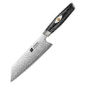 XINZUO New Original M390 Damascus Steel Kitchen Kiritsuke Knives Durable Black Carbon Fiber Resin Handle Bunka Knife