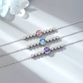 Delicate 925 Sterling Silver Ocean Heart Austrian Crystal Hand Jewelry for Women Girls Solitaire Beautiful Diamond Bracelet