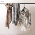 Camel Wool Scarf Winter Warm Scarf for Office Lady 100% Wool
