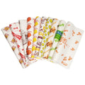 12*12inch Logo Printed Wax Paper Grease Paper Food Grade Wrapping Burger Sandwich Paper
