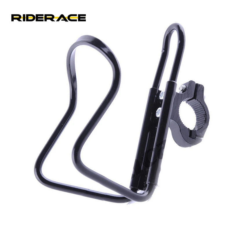 RIDERACE Aluminum Alloy Handlebar Water Bottle Cages With Adapter 5 Colors MTB Road Bike Kettle Cage Cycling Cages  Accessories