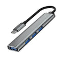 Aluminum USB2.0 Hub 4 in 1 Docking Station 4 Port Metal USB HUB Divider 4 Ports Usb.0