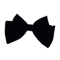 Velvet French Barrette Hair Accessories for Women Girls Toddlers Kids Children with Black Ribbon Hair Clip Made of Durable Metal