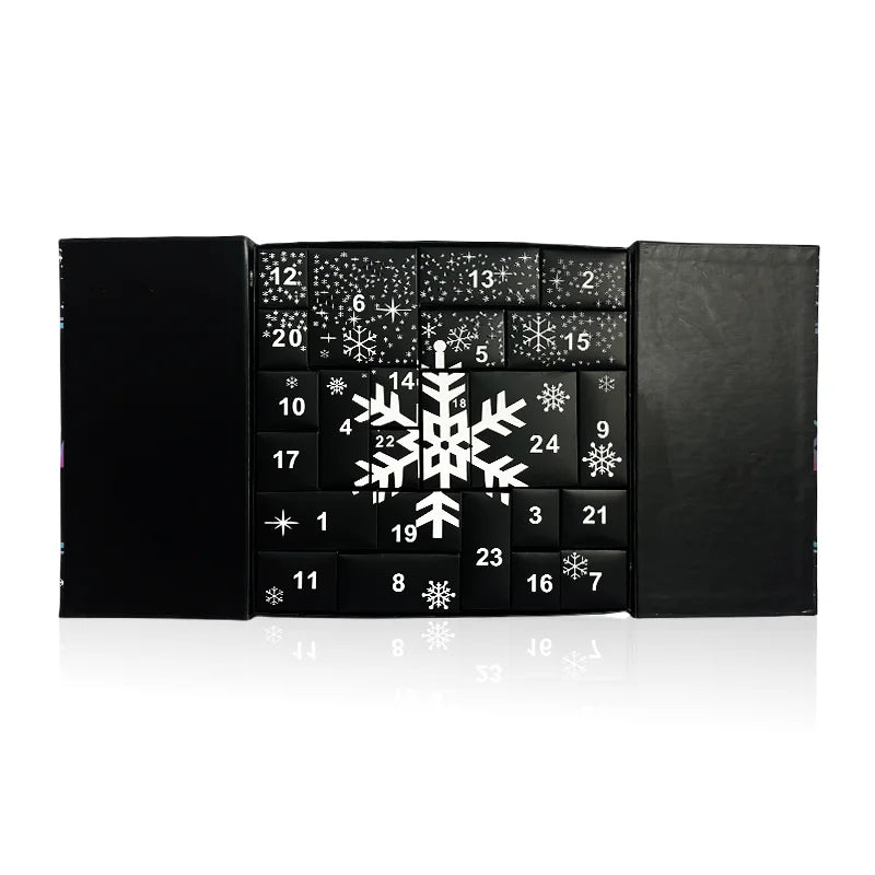 New Design Empty Advent Calendar 12 24 Day Boxes China Wholesale Cardboard Advent Calendar Packaging Box