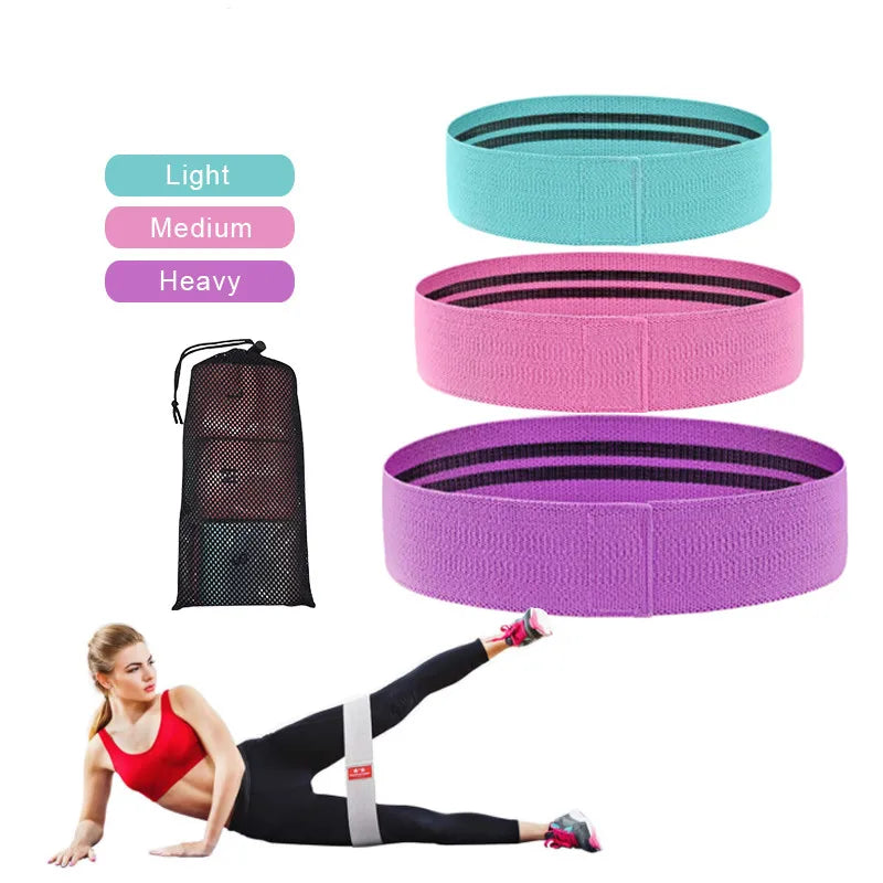 Customized Logo Elastic Resistance Wholesale Loop Hip Exercise Bands Yoga Pull Rope Fitness Band
