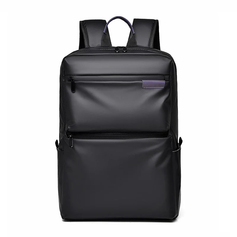 PU Film Waterproof Fashion Unisex Laptop Smart Backpack with Air Cushion Belt and Below 24L Capacity