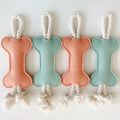 Dog Bone Chew Toy Felt Pet Toys Hand Colorful Dog Soft Toy Bone for Dogs