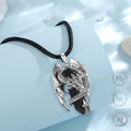Merryshine Reiki Spiral Healing Crystal Natural Stone Hexagonal Dragon Pendant Necklace for Men