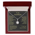 SC Dropshipping Luxury Wedding Round Diamond Necklace Delicate Valentine's Day Silver Plated to My Soulmate Necklace with Box