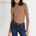 Wholesale Custom Ribbed Knit Fabric Super Soft and Simple Style Fashion Breathable and Stretchy Casual Women Sweater Top