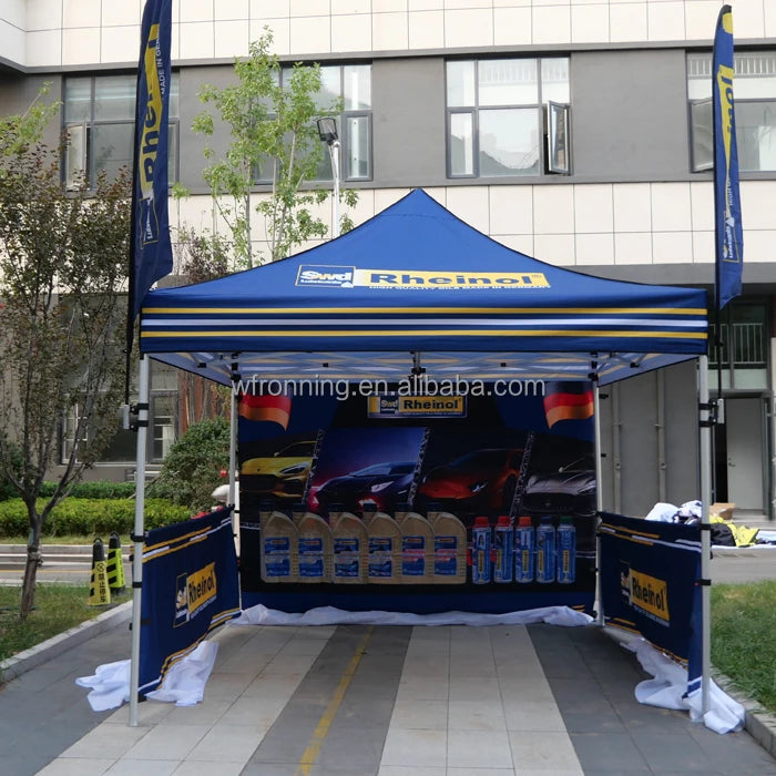 Outdoor Trade Show Portable  Heavy Duty Height Adjustable Oxford 10X10 Red Gazebo Pop up Canopy Tent
