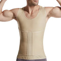 Plus Size Men Slimming Tank Top Waist Trainer Belt Body Shaper Adjustable Tummy Control T-Shirt Vest