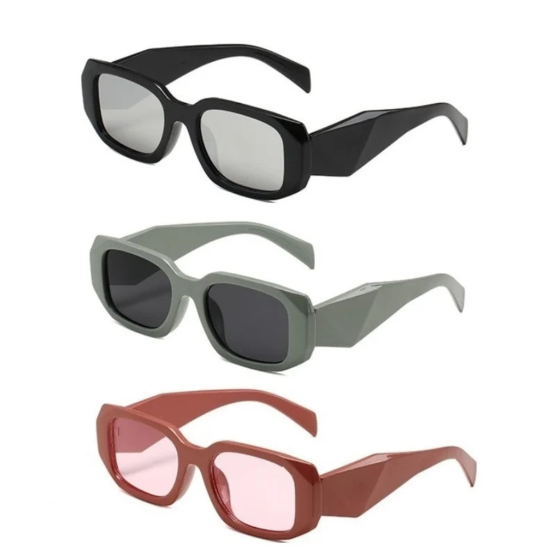 Retro Luxury Big Square Frame Sun Glasses Branded Small Frame Women Shades Sunglasses with Famous Brand Designer Same Style