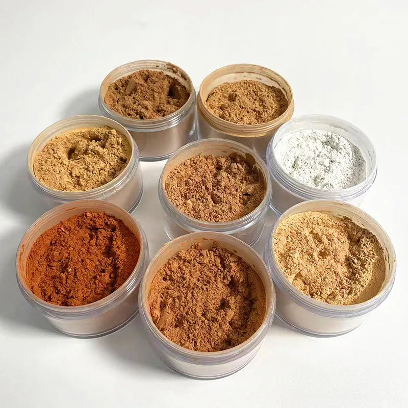 Hot Selling 9 Colors Pink Waterproof Brighten Oil Control Translucent Setting Loose Powder Custom Private Label Makeup