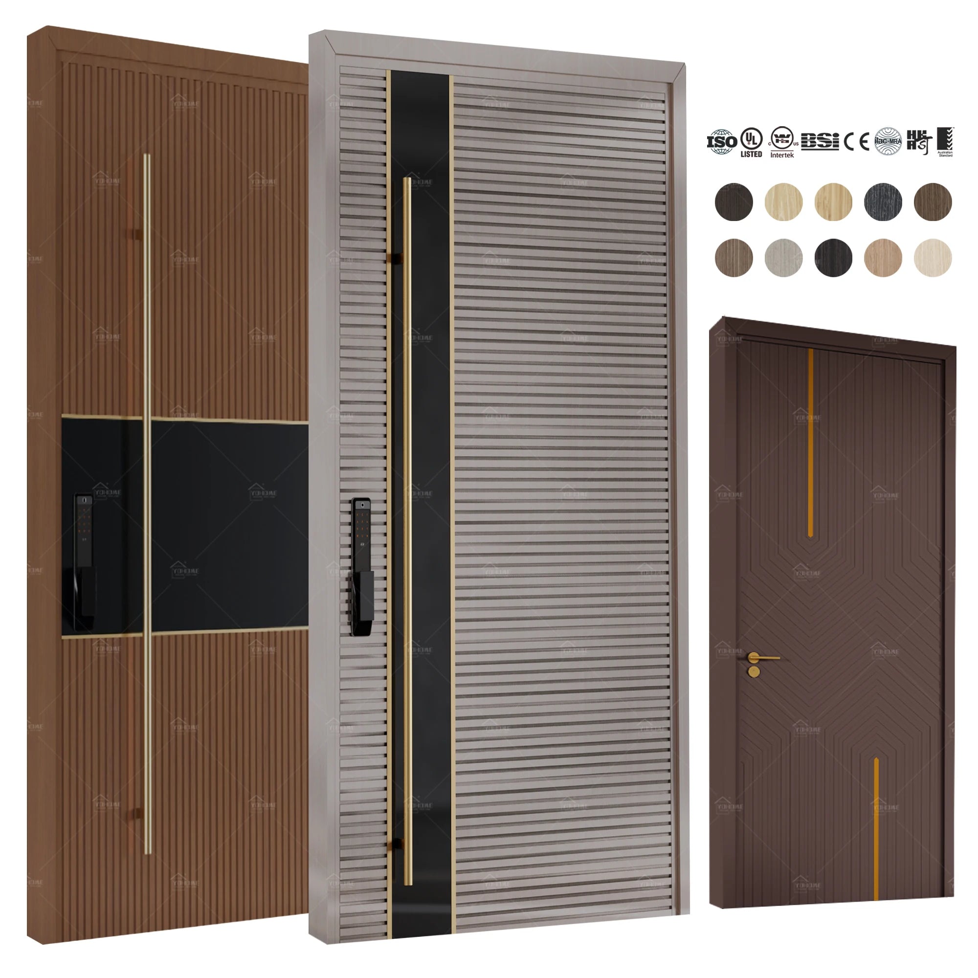 China Top Pivot Door Manufacturer High Security Entrance Door Entrance Doors for Houses